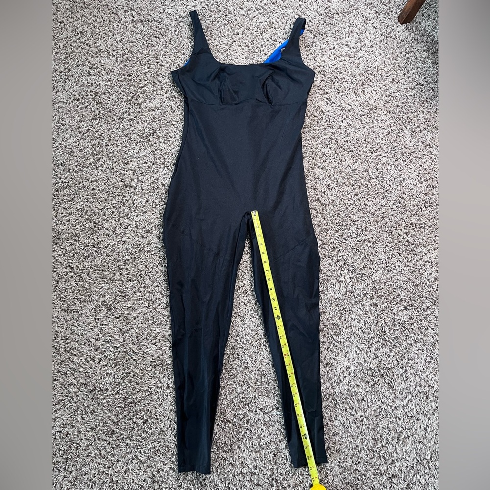 YITTY‎ Headliner Shaping Black Catsuit Jumpsuit 1X Sculpting Stretch Bodysuit